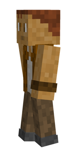 Brown skin: body, left side render