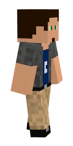 Black skin: body, right side render