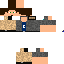 Black skin: raw texture render
