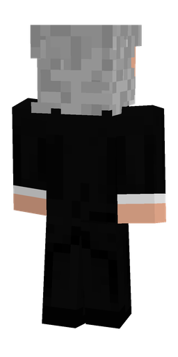 Black skin: body, back render