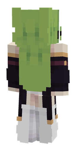 Black skin: body, back render