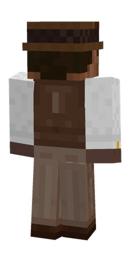 Brown skin: body, back render