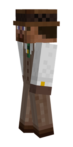 Brown skin: body, left side render