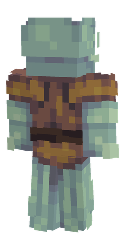 Blue skin: body, back render
