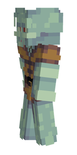 Blue skin: body, left side render