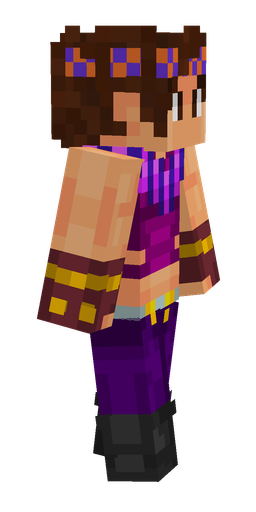 Brown skin: body, right side render