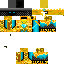 Black skin: raw texture render