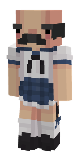 Black skin: body, front render
