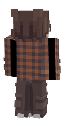 Black skin: body, back render