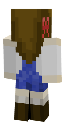 Brown skin: body, back render