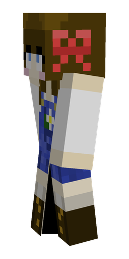 Brown skin: body, left side render