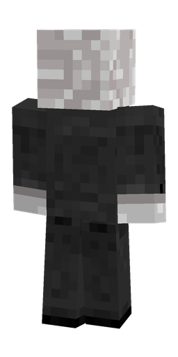 Black skin: body, back render