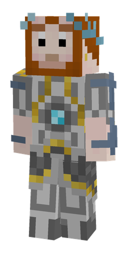 Gray skin: body, front render