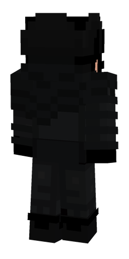 Black skin: body, back render