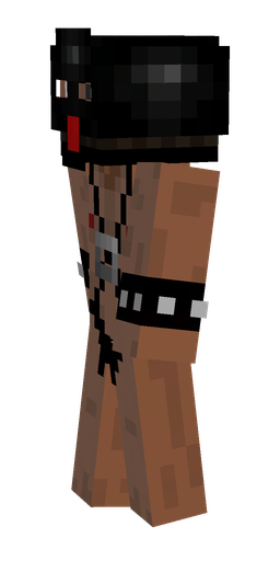 Black skin: body, left side render