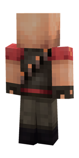 Black skin: body, back render