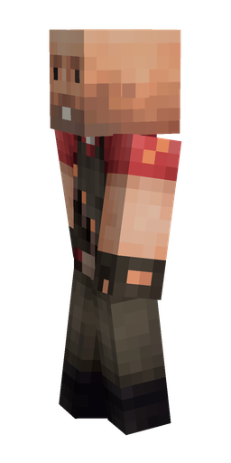 Black skin: body, left side render