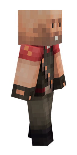 Black skin: body, right side render
