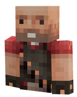 Black skin: bust render