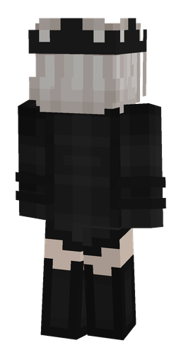 Black skin: body, back render