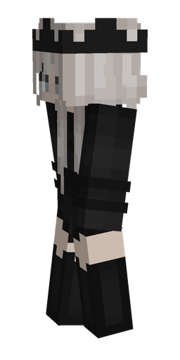 Black skin: body, left side render