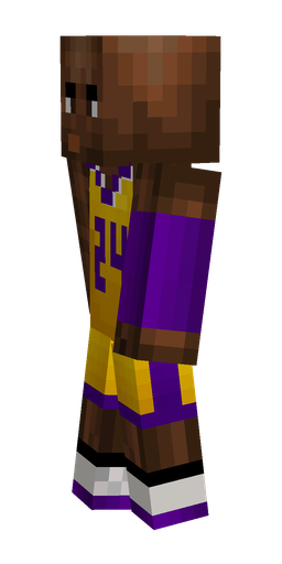 Brown skin: body, left side render