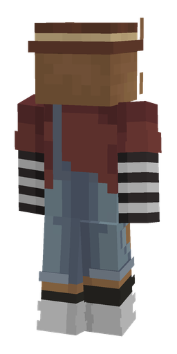 Brown skin: body, back render