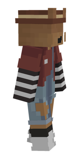 Brown skin: body, right side render