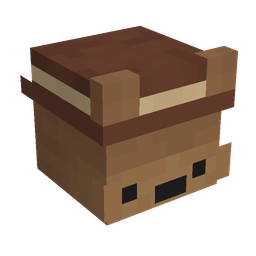 Brown skin: head render