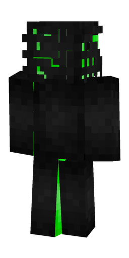 Black skin: body, back render
