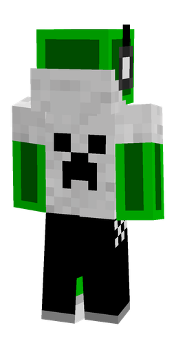 Black skin: body, back render