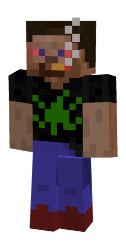 Black skin: body, front render