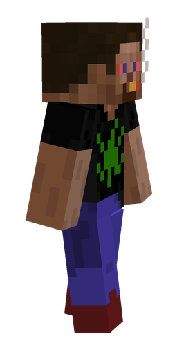 Black skin: body, right side render