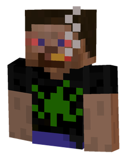 Black skin: bust render