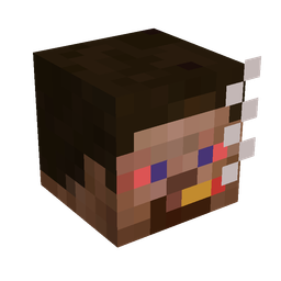 Black skin: head render