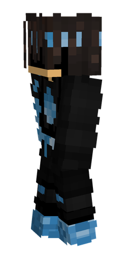 Black skin: body, left side render