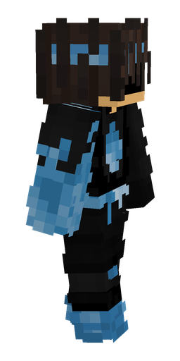 Black skin: body, right side render