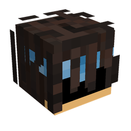 Black skin: head render