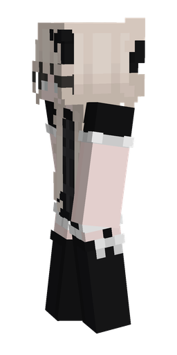Black skin: body, left side render