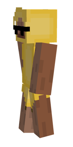 Brown skin: body, left side render