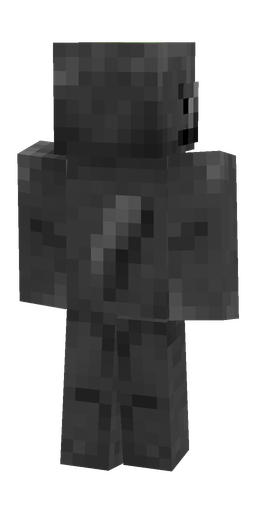 Black skin: body, back render