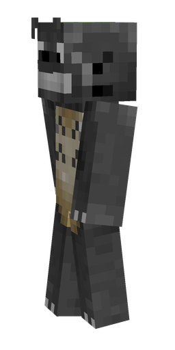 Black skin: body, left side render
