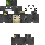 Black skin: raw texture render