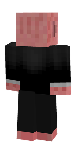 Black skin: body, back render