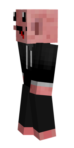 Black skin: body, left side render