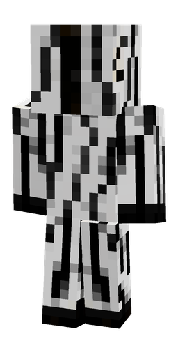 Black skin: body, back render