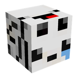 Black skin: head render