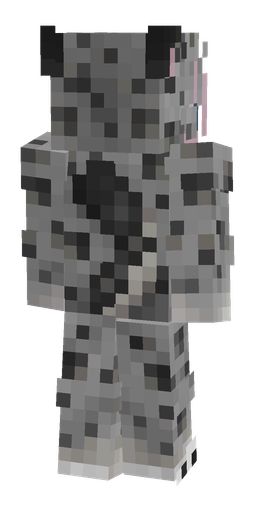 Dark skin: body, back render