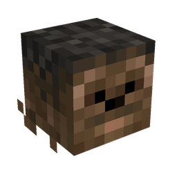 Black skin: head render