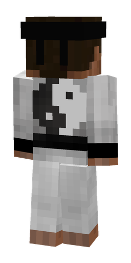 Black skin: body, back render
